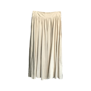 スエード調ロングスカート